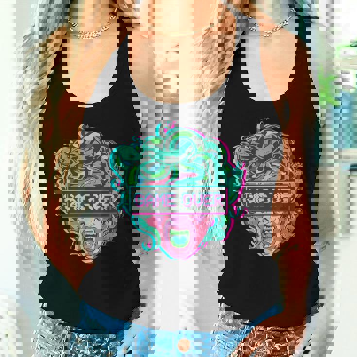 ゲームオーバー・メドゥーサ Alt Indie Aestheticaporwave Egirl Eboy レディースタンクトップ 彼女への贈り物