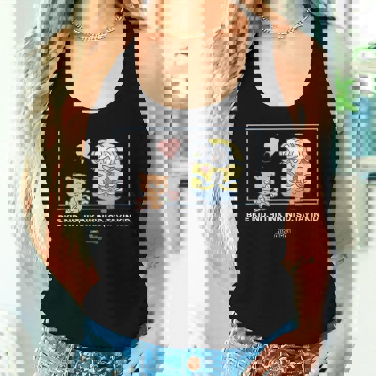 ミニオンズ ボブ&ティム Be Kind Think Kindtay Kind レディースタンクトップ 彼女への贈り物