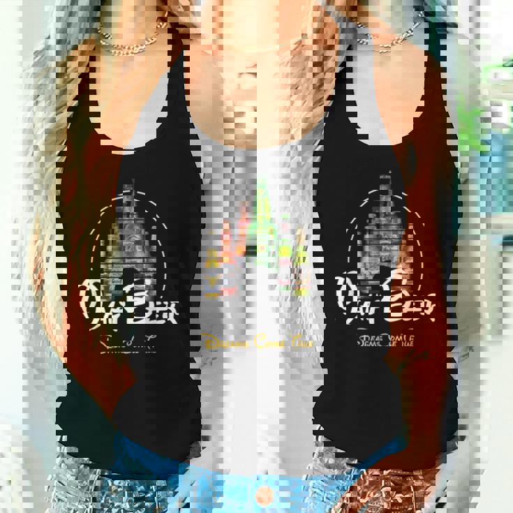 モルトビール、 Malt Beer Dreams Come True 面白いビールパロディー レディースタンクトップ 彼女への贈り物