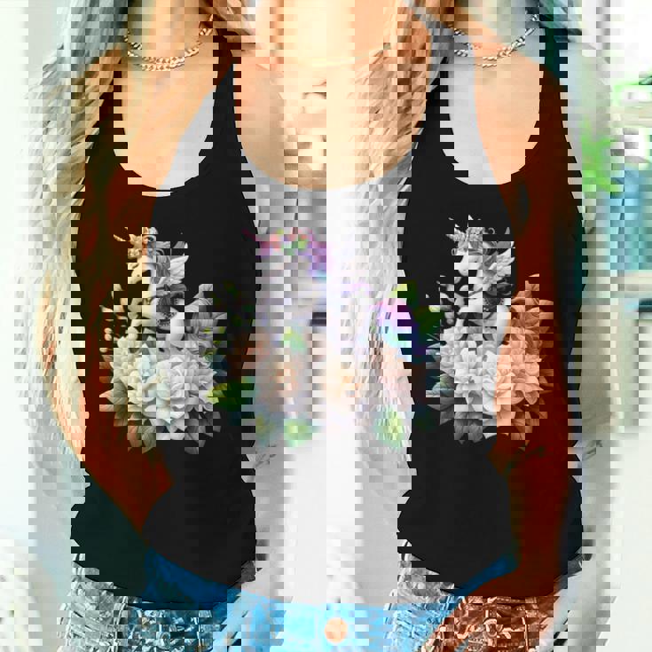 ユニコーン ライディング クチナシ 男の子 女の子 男性 女性 キッズ 大人 レディースタンクトップ 彼女への贈り物