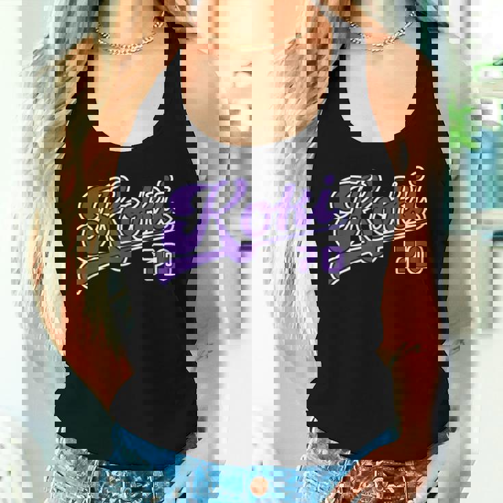 古希祝い 野球 野球好き 野球ユニフォーム風 Koki 文字 父 母 男性 女性 70歳 誕生日 前後プリント レディースタンクトップ 彼女への贈り物