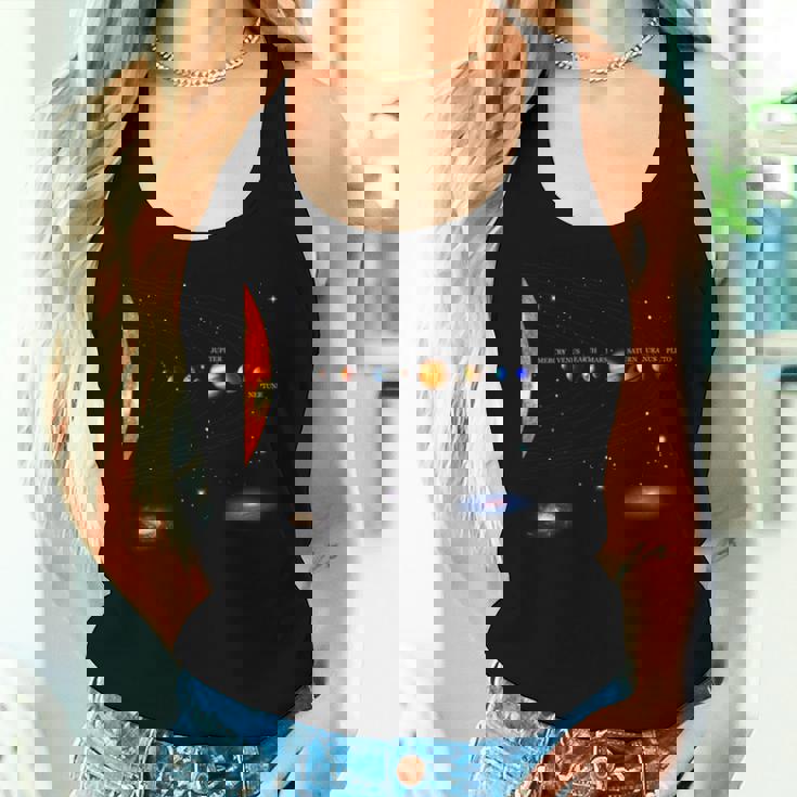 太陽系 惑星 科学 宇宙 男の子 女の子tem キッズ レディースタンクトップ 彼女への贈り物