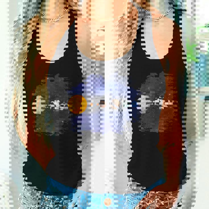 太陽系惑星 科学宇宙ファン 男の子 女の子tem キッズ レディースタンクトップ 彼女への贈り物