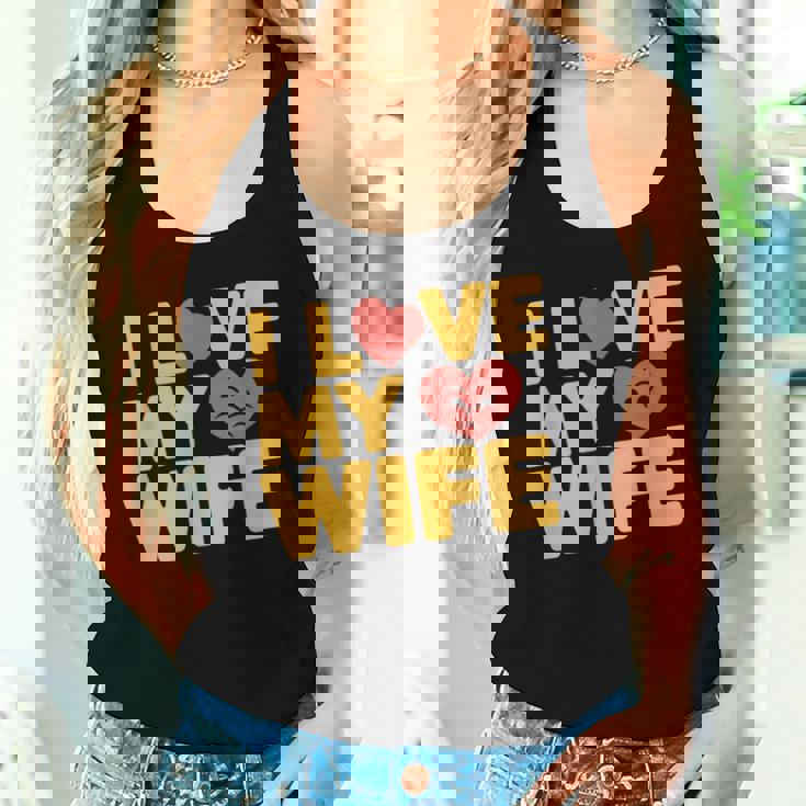 夫 妻 引用 I Love My Wifeays For Lover Husband レディースタンクトップ 彼女への贈り物