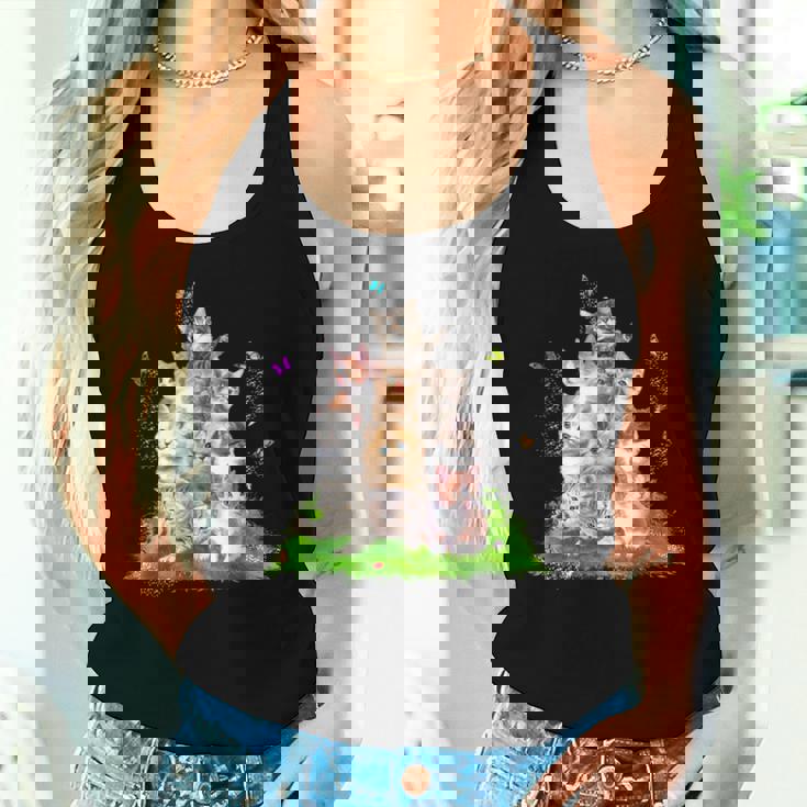 子猫好き 猫好き かわいい猫 レディース かわいい 子猫 男性 女性 レディースタンクトップ 彼女への贈り物