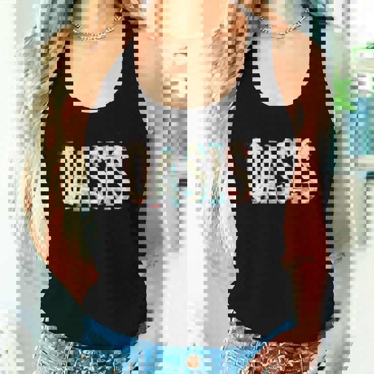 男性と女性のための素敵なオアシスステートメント。 長袖tシャツ レディースタンクトップ 彼女への贈り物