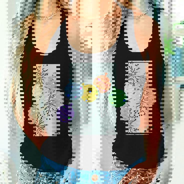 盛夏ー祭りの夜ー ヨーヨー 水風船 花火 祭り 夏 暑い 夜 レトロ 和柄 メンズ レディース キッズ レディースタンクトップ 彼女への贈り物