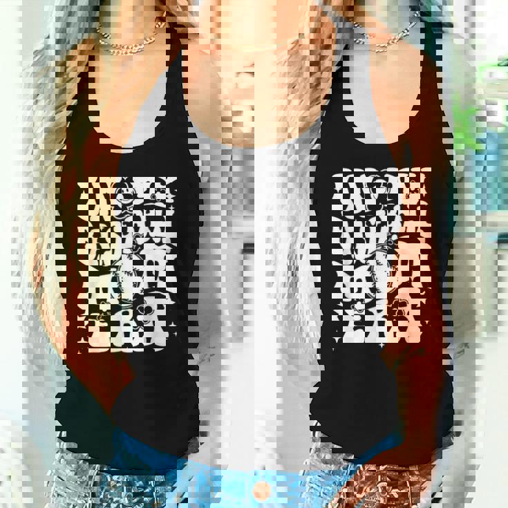 私の野球のお母さん時代にグルーヴィーなスポーツ親の野球ママ レディースタンクトップ 彼女への贈り物