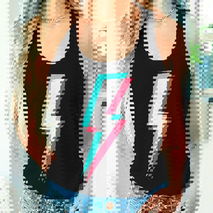 稲妻デザイン キッズ 男の子 女の子 女性 男性 グラフィック レディースタンクトップ 彼女への贈り物