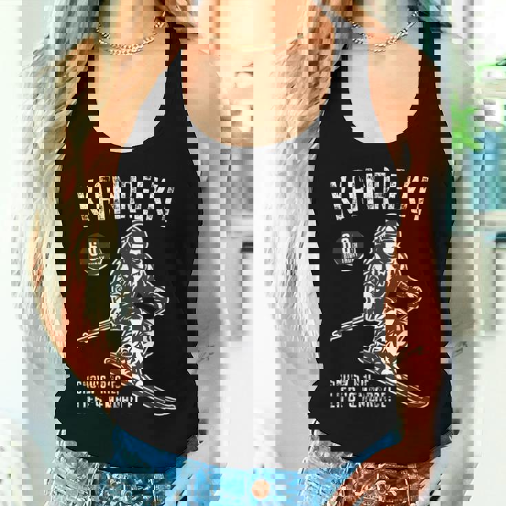 還暦祝い スキー好き 雪好き 父 母 男性 女性 60歳お祝いnow's Race Life's Embrace レディースタンクトップ 彼女への贈り物