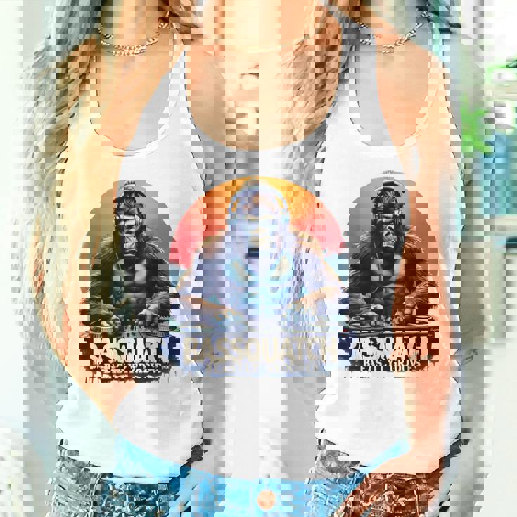 Bassquatch – Groovyasquatch Djデザイン 音楽愛好家向け レディースタンクトップ 彼女への贈り物