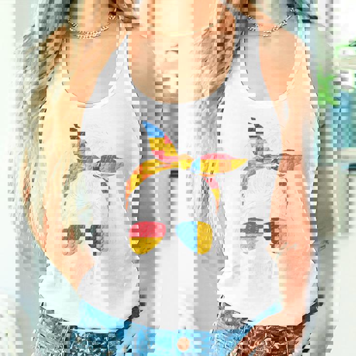 Building Block Messy Bun Mom Life Master Builder Women Tank Top Gifts for Her