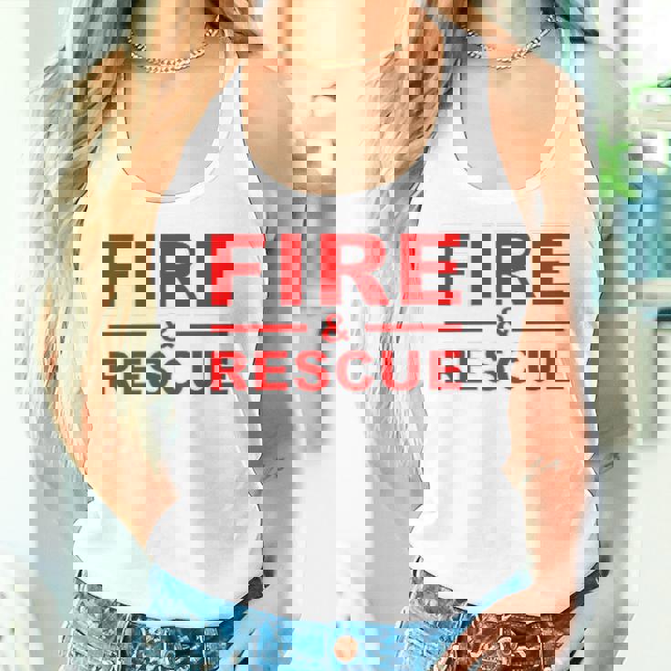 Fire Rescue 消防士 消防士 キッズ 若者 大人 男の子 女の子 レディースタンクトップ 彼女への贈り物