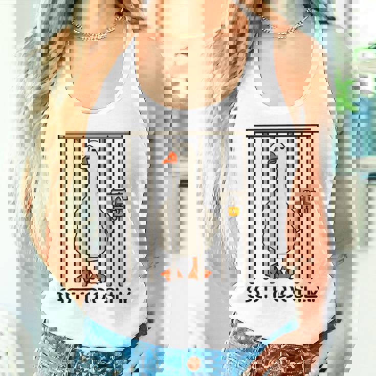 Goose Got Tooilly Hilariousilly Goose Gese Duck Meme レディースタンクトップ 彼女への贈り物