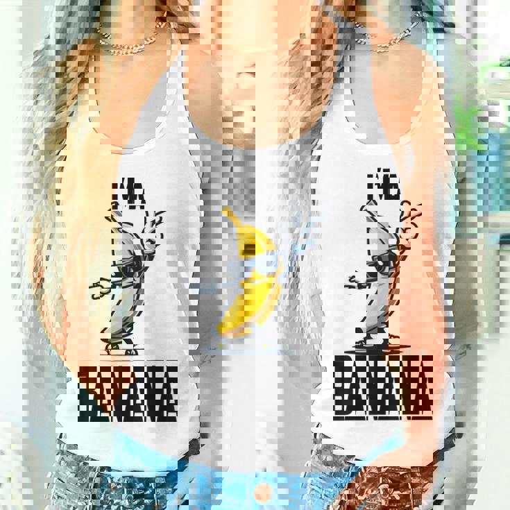 I'm A Banana シャツ かわいい 面白い バナナ コスチューム メンズ レディース キッズ レディースタンクトップ 彼女への贈り物