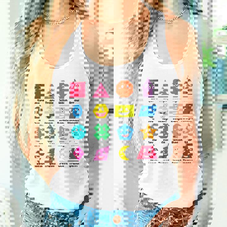 Pre-K Teachershape Learning 教育者向け 算数の日 レディースタンクトップ 彼女への贈り物