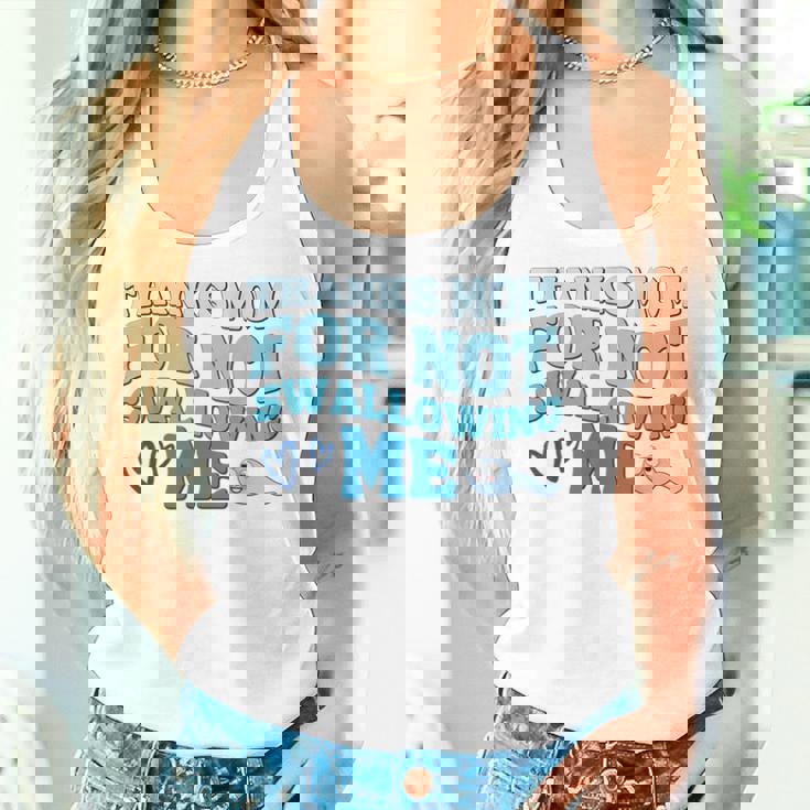 Thank Mom For Notwallow Me 娘 息子 母の日 レディースタンクトップ 彼女への贈り物