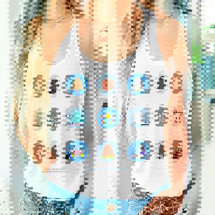 「Twin Bee」9 Circles レディースタンクトップ 彼女への贈り物