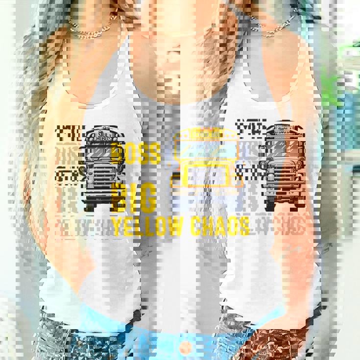 おかしなスクールバス運転手感謝 男性 女性 退職 レディースタンクトップ 彼女への贈り物