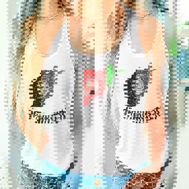 アフガニスタンの国旗 アンティーク調 男性 女性 キッズ アフガニスタン レディースタンクトップ 彼女への贈り物