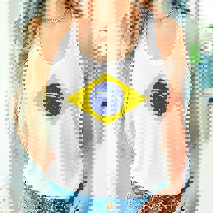 グリーン ブラジル国旗 サッカー ファン 男性 女性 男の子 女の子 キッズ レディースタンクトップ 彼女への贈り物