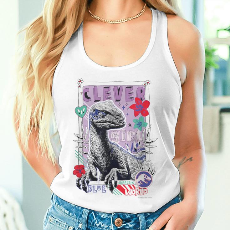 ジュラシック・ワールド Clever Girl（Blue） レディースタンクトップ 彼女への贈り物