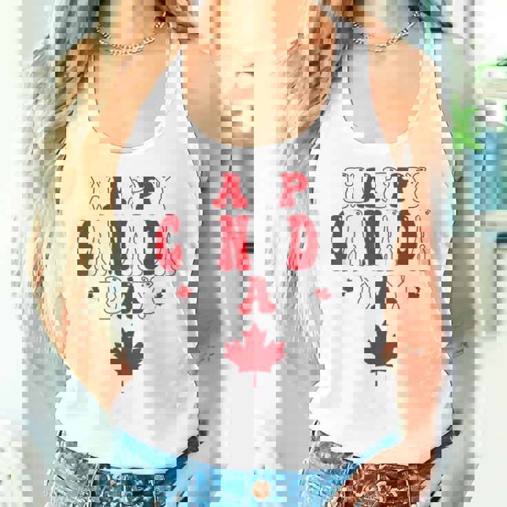 ハッピーカナダデー カナダメープル カナダの女性 メンズ キッズ レディースタンクトップ 彼女への贈り物