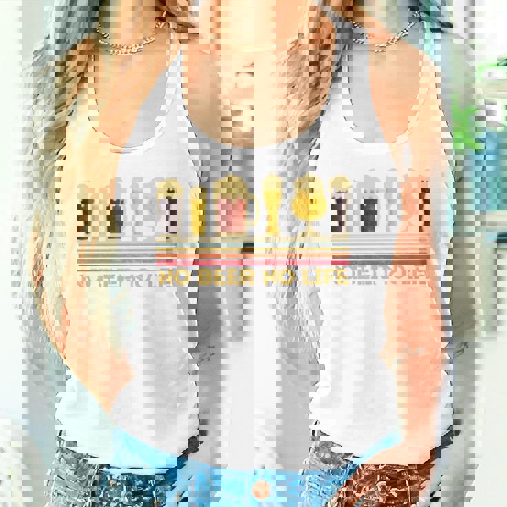 ビール 酒 面白いtシャツ No Beer No Life 飲み おもしろ 飲み会 のんべえ メンズ ネタ 服 長袖tシャツ レディースタンクトップ 彼女への贈り物