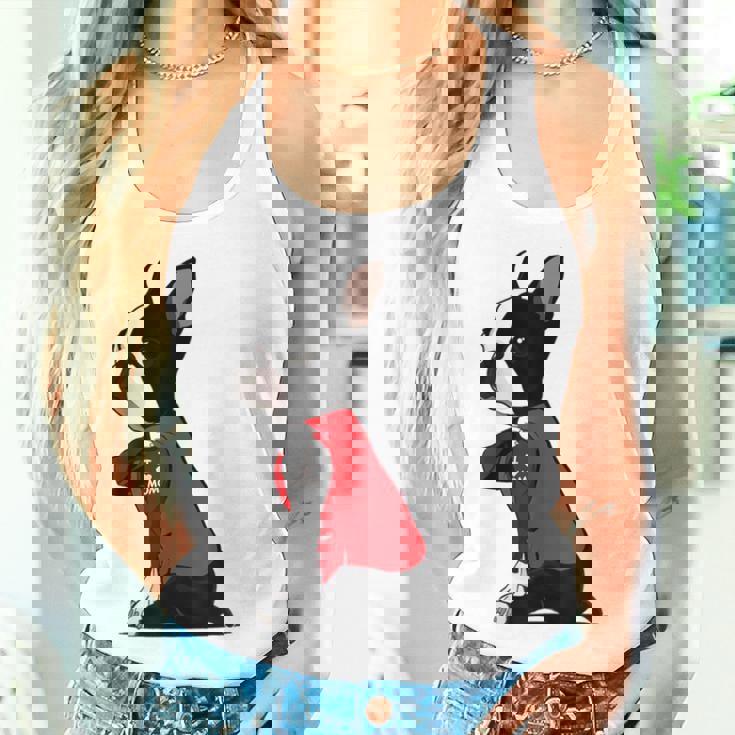 ボストンテリア I Love Mom タトゥーシャツ 面白いボストンテリア レディースタンクトップ 彼女への贈り物