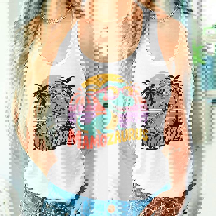 レトロマモザウルス恐竜ギフト ポーランドのお母さん Trexポーランド レディースタンクトップ 彼女への贈り物