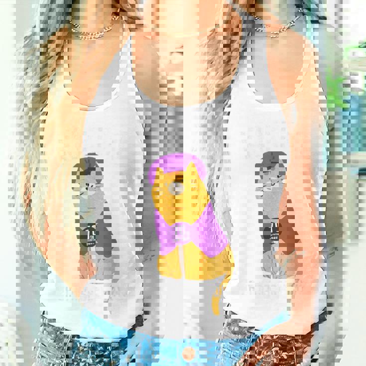 古希祝い 猫 ねこ ちゃんちゃんこ 男性 女性 猫好き 70歳 Cat Days Best Days レディースタンクトップ 彼女への贈り物