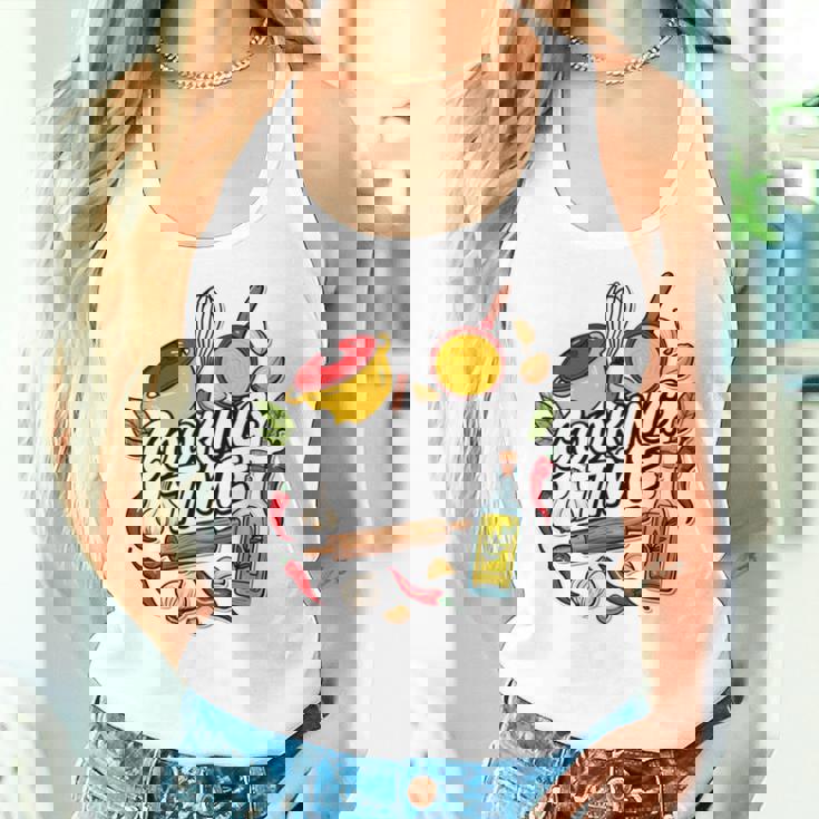 料理の日 宗教料理 シェフ向け 料理 男性 女性 長袖tシャツ レディースタンクトップ 彼女への贈り物