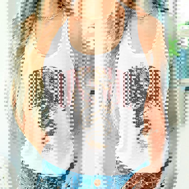 龍 美的 ヒップホップ Y2k Hip Hop 服 レトロ ヴィンテージ ストリートウェア ファッション 女性 男性 竜 レディースタンクトップ 彼女への贈り物