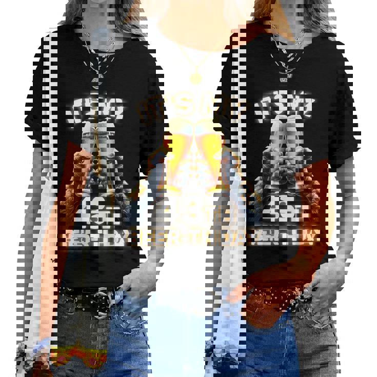 43歳の誕生日プレゼントのアイデアbeerthdayビール レディースTシャツ