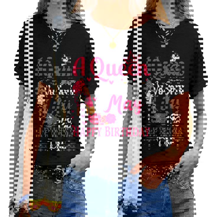 47歳の誕生日 ハイヒール A Queen Was Born In 5月 1978 レディースTシャツ