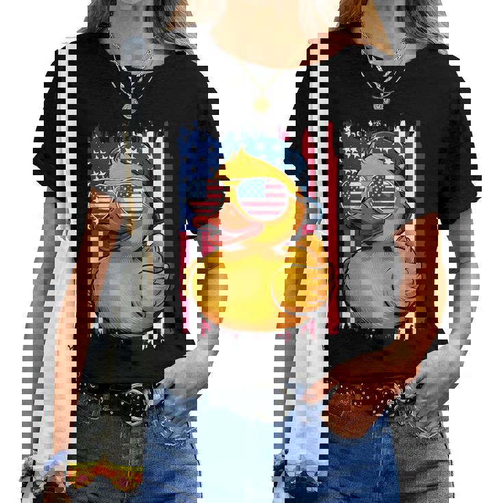 4Th Of July Rubber Duck Patriotic Fourth Of July Women T-shirt