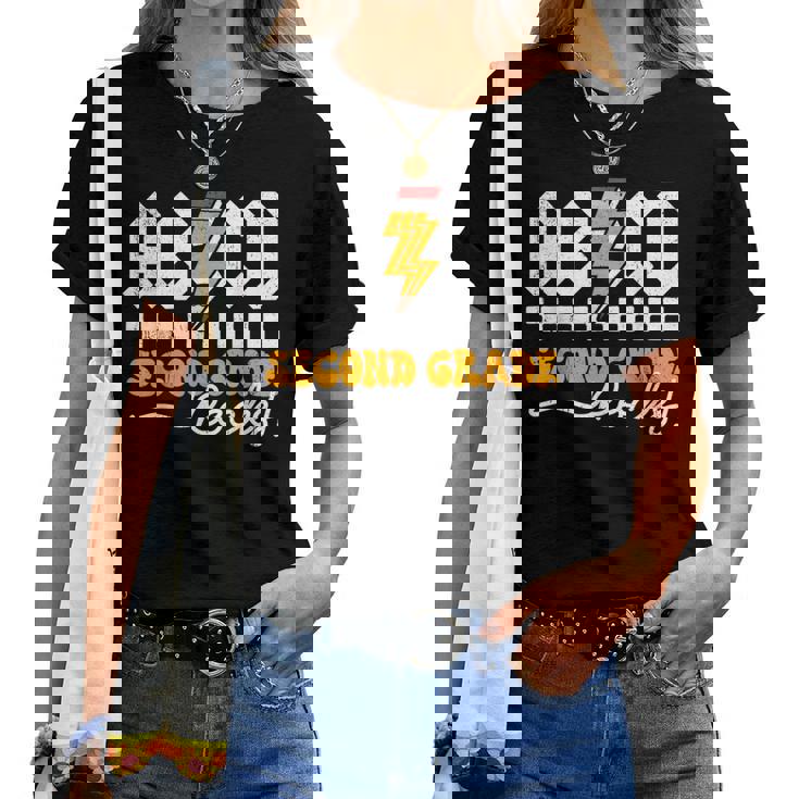 Ab Cd 2年生 ロックス 2年生 先生 男の子 女の子 キッズ レディースTシャツ