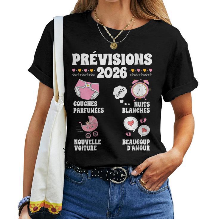 T-shirt Future Maman 2026 - Col En V, Annonce Grossesse Humoristique, Cadeau Original Femme Enceinte - 7