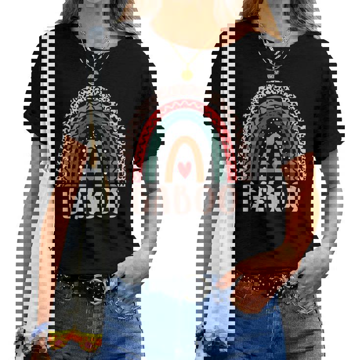 Baboo Rainbow Grandpa Grandfather Fathers Day Baboo Women T-shirt