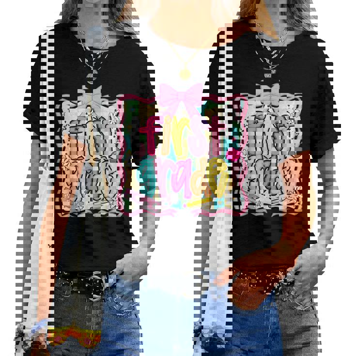 Back To School Hello First Grade Team 1St Grade Boy Girl Women T-shirt