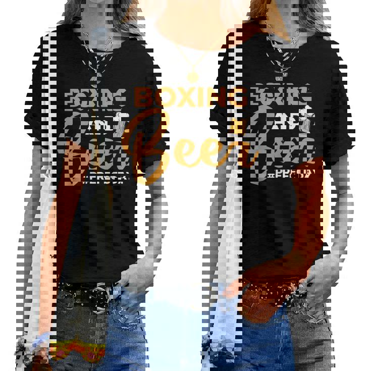 Boxing And Beer Perfectday ボクサー・ボクシング レディースTシャツ