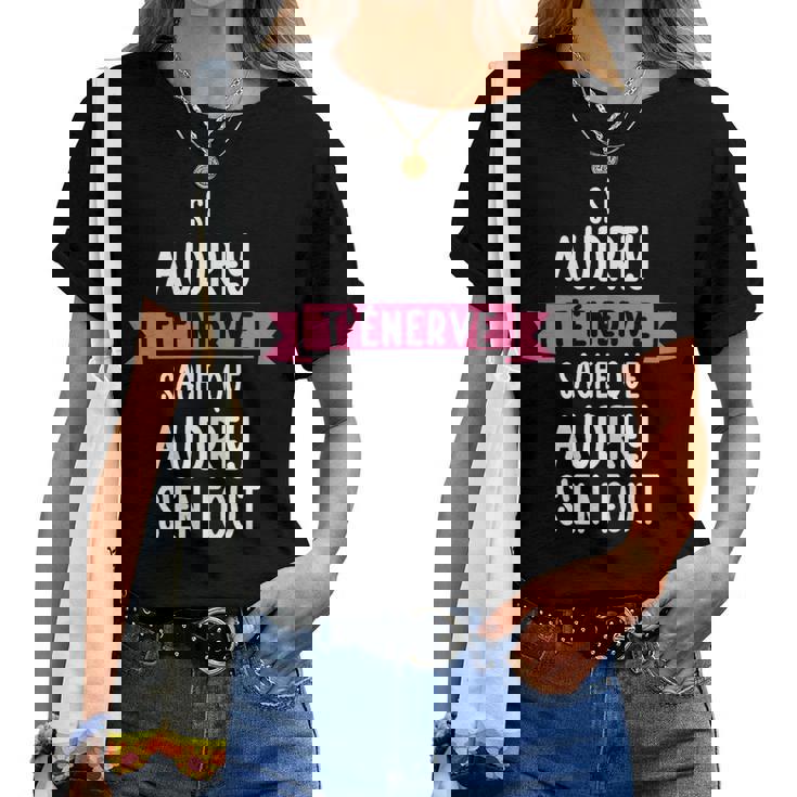 Cadeau Humour Prénom Personnalisé Audrey T-shirt femme