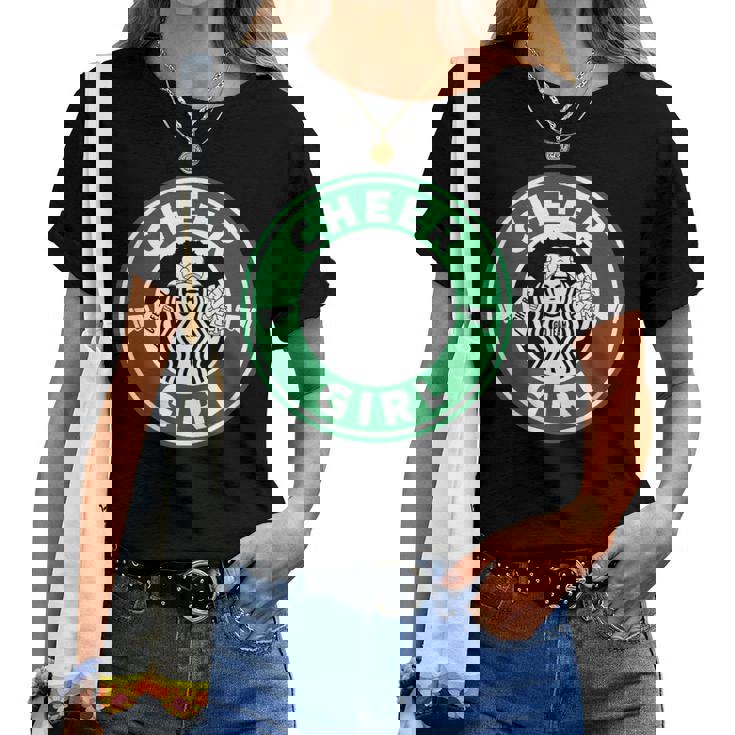 Cheer Girl 面白いチアリーダーグラフィック 女の子用 レディースTシャツ