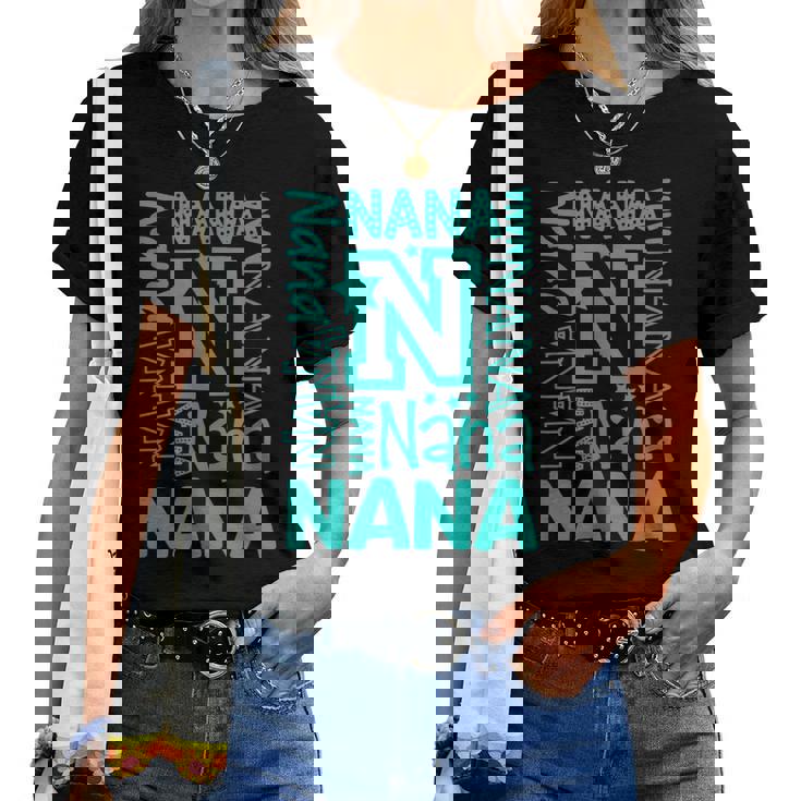 Cheery Nana Grandma レタープリント レディースTシャツ