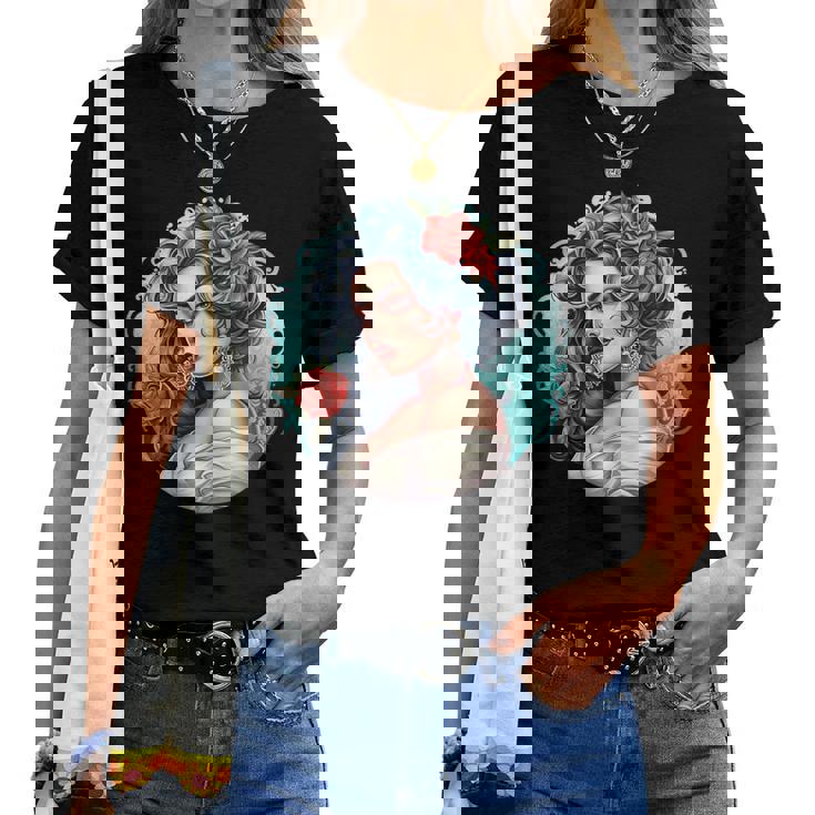 Chicano Girl メキシコ系アメリカ人 シカーノ ヒスパニック ラティーナ レディースTシャツ