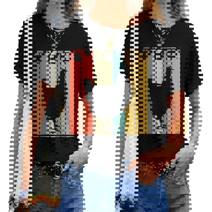 Chicken ニワトリ 動物 レディースTシャツ