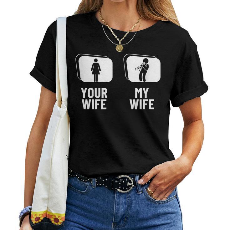 T-shirt Humoristique “Your Wife My Wife With A GUN” – 2XL – Bleu – Toespring