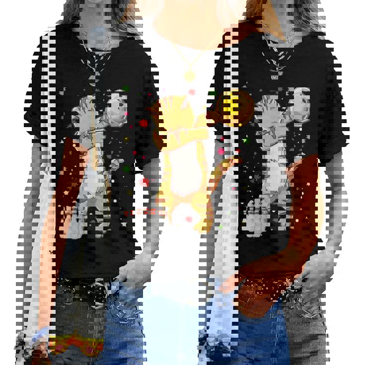 Dabbing Cat ボウリングシャツ 面白いボウリングギフト 猫 お母さん 女の子 レディースTシャツ