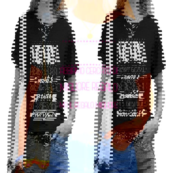 Donna Nonna Festa Della Mamma Regalo Migliore Nonna Del Mondo Maglietta da donna