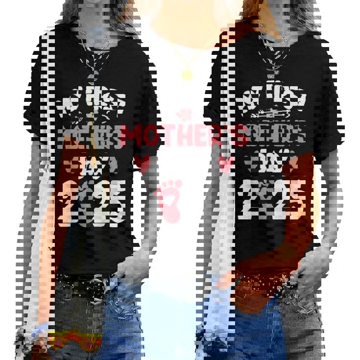 My First Mother's Day 2025 Mommy Mother's Day New Mom Women T-shirt